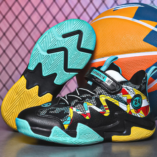 Babylane Boys' Basketball Shoes: Wear-resistant Mesh for Active Play