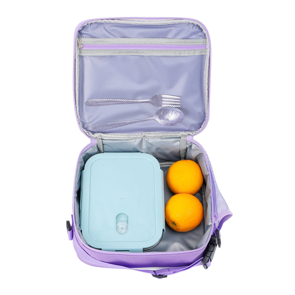 Baby Lane Stylish Laser Color Bento Bag – Insulated for Freshness!