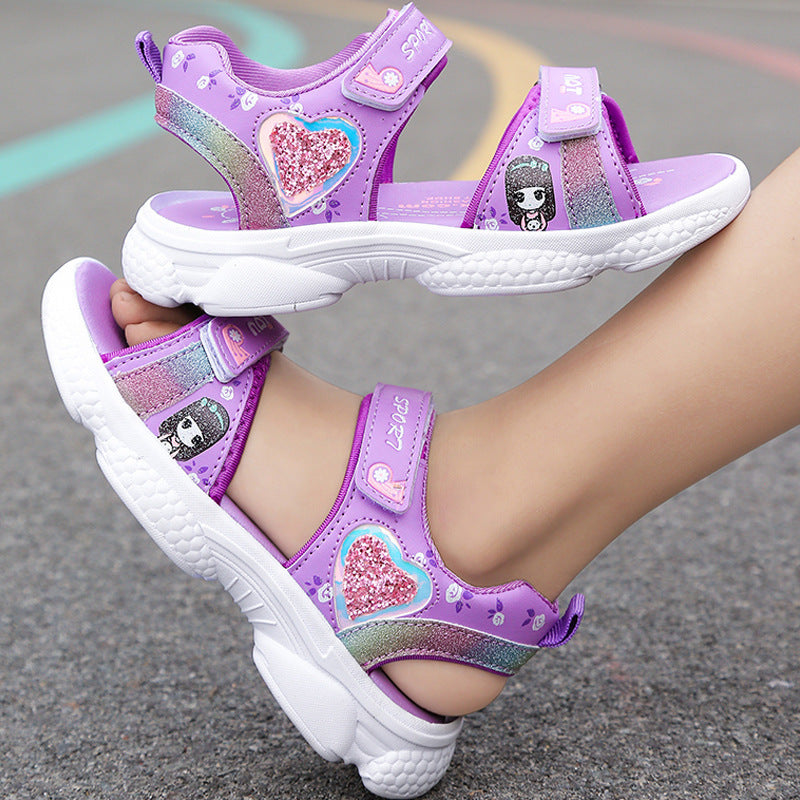 Baby Lane: Trendy Girls' Lightweight Sneakers – Soft Sole for Active Kids