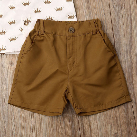 Babylane Summer Kids Sets: Stylish T-Shirt & Shorts for Boys