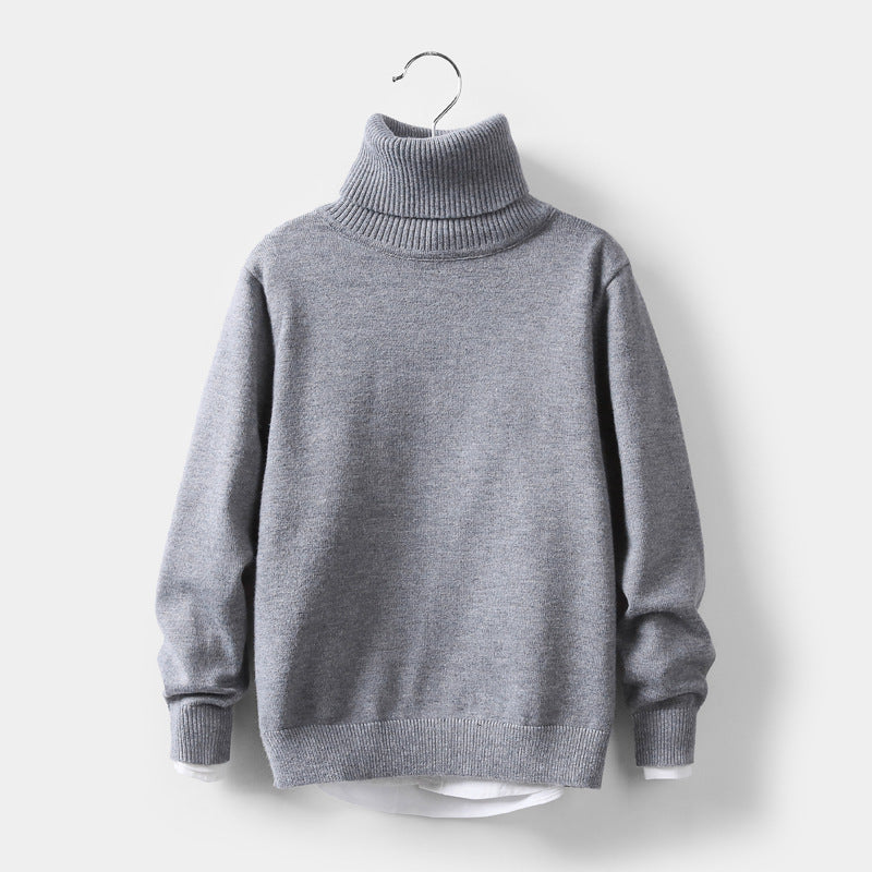 Babylane Children's High-Neck Knitwear | Cozy Sweater for Fall and Winter