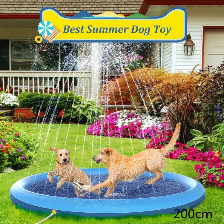 Baby Lane Outdoor Water Toys: Non-Slip Splash Pad for Kids & Pet Dogs!