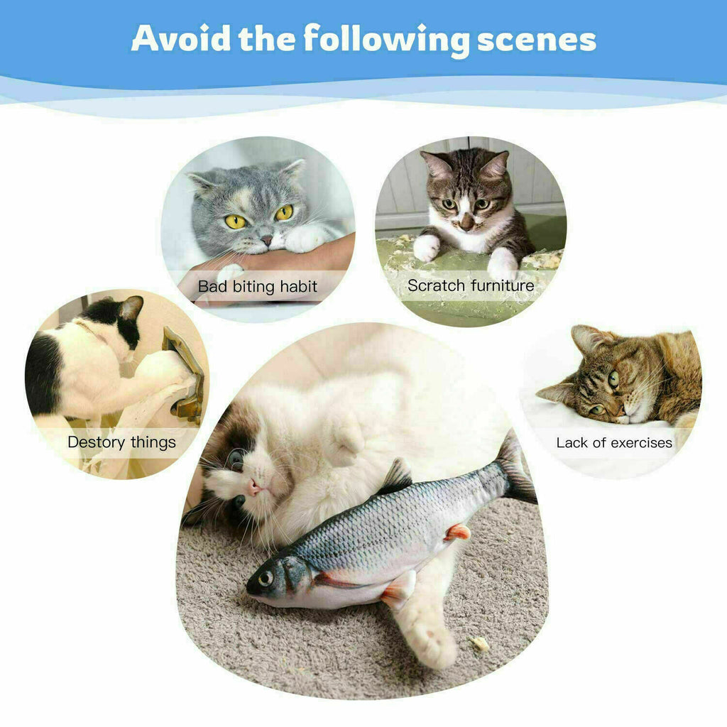 Baby Lane Electric Fish Interactive Toy: Dancing Fun for Cats and Kittens