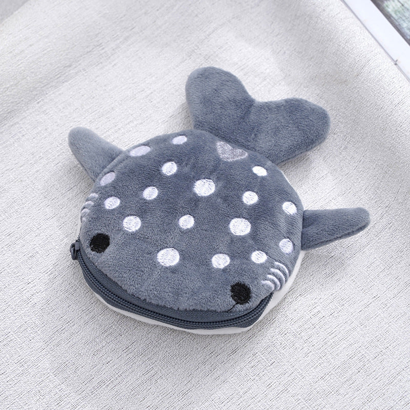Baby Lane Plush Shark Coin Purse – Cute Cartoon Pendant for Kids!