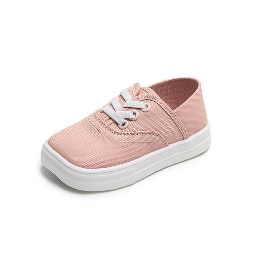 Babylane Baby Boys’ White Canvas Board Shoes: Korean Style for Little Ones