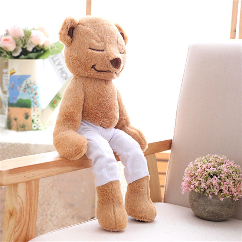 Babylane 40CM Creative Yoga Bear Plush Toy | Soft Stuffed Doll for Kids & Gifts