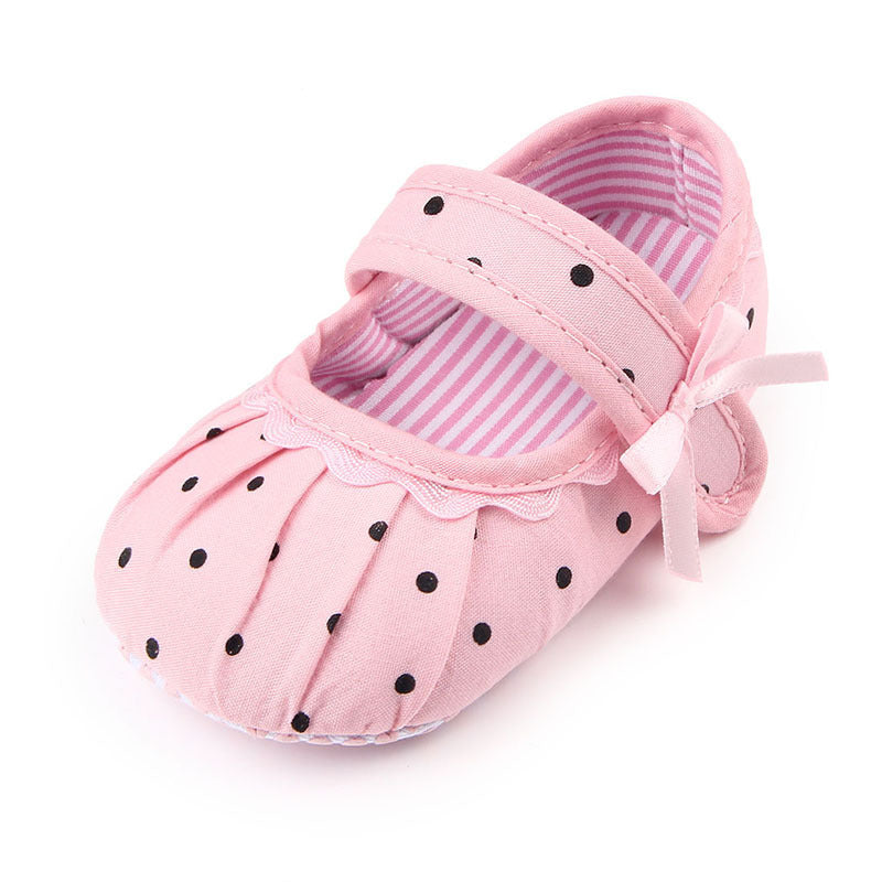 Baby Lane: Cute Anti-Slip On Shoes for Baby Girls – Perfect Polka Dot Princess Design