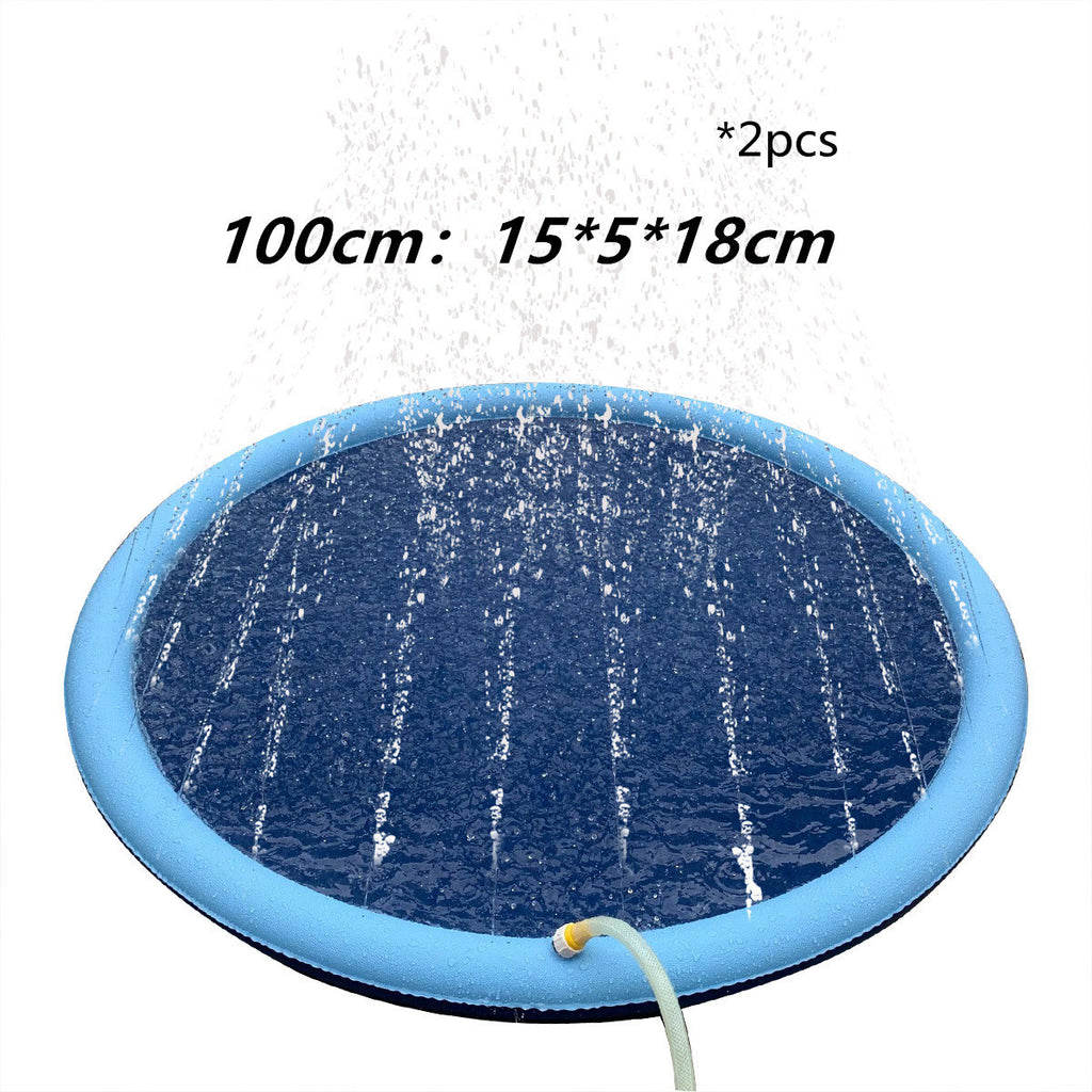 Baby Lane Outdoor Water Toys: Non-Slip Splash Pad for Kids & Pet Dogs!