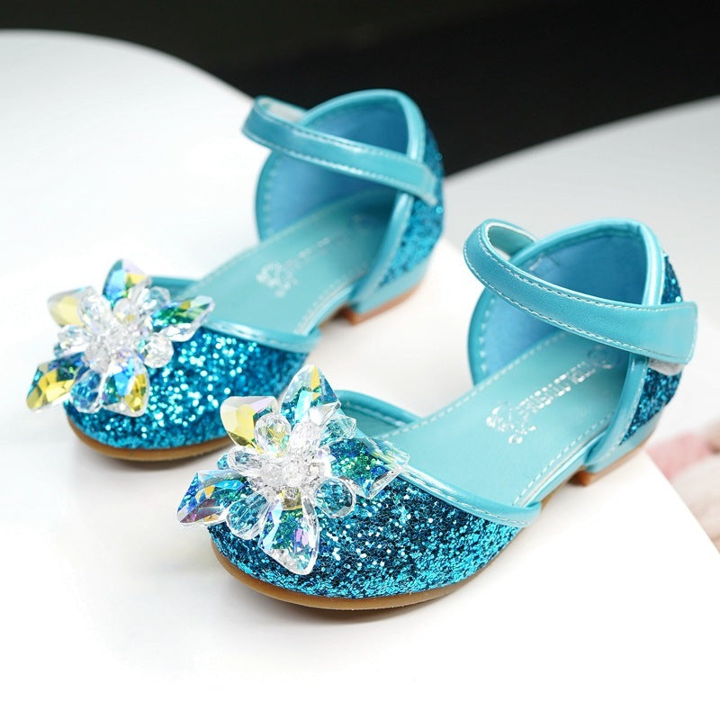 Baby Lane: Trendy Girls' Crystal Shoes – Beautiful Rhinestone Single Shoes
