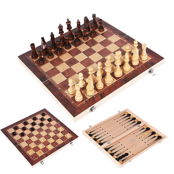 Babylane 3-in-1 Backgammon & Chess Set | Perfect Travel Game for Christmas