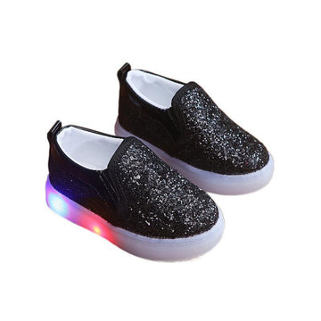 Babylane Girls' Light-Up Sneakers: Sparkling Sequin Fun!