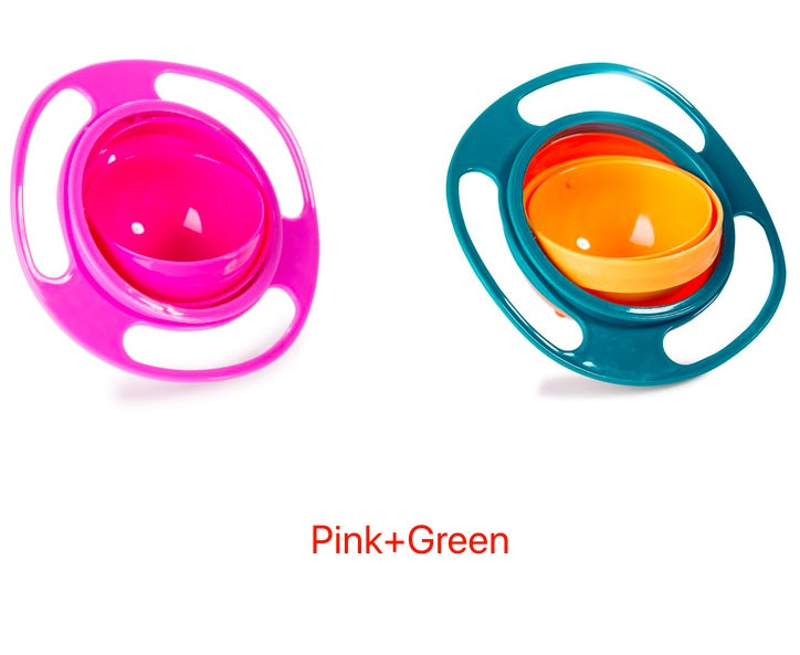Baby Lane Universal Spill-Proof Bowl: 360° Rotating Design for Children