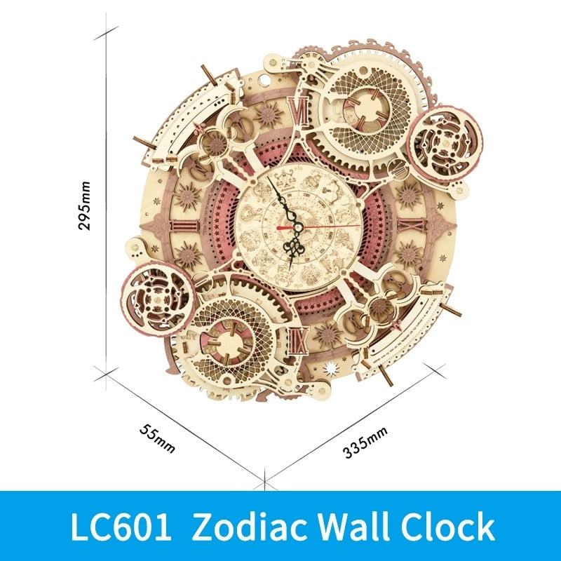 Baby Lane Robotime ROKR 3D Zodiac Wall Clock: Fun Model Kit - LC601