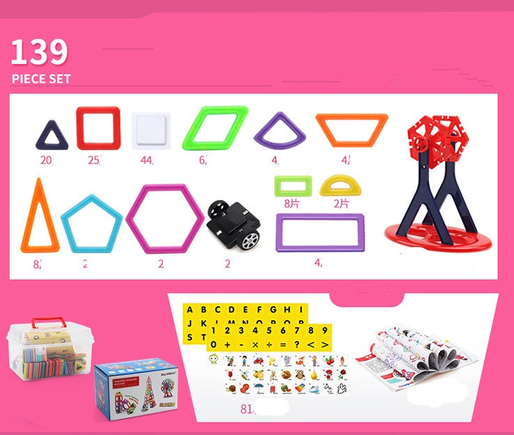 Baby Lane Educational Magnetic Piece Set: Interactive Building Blocks for Kids