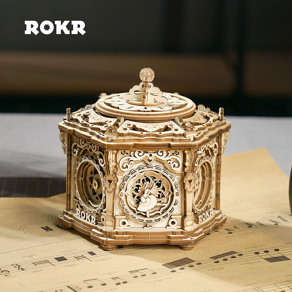Babylane DIY 3D Wooden Music Box | Robotime Rokr Self-Assembly Project - Secret Garden