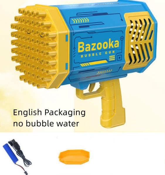 Baby Lane Rocket Bubble Gun: Fun 69 Holes Blower Toy for Kids