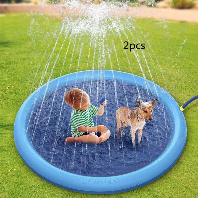 Baby Lane Outdoor Water Toys: Non-Slip Splash Pad for Kids & Pet Dogs!