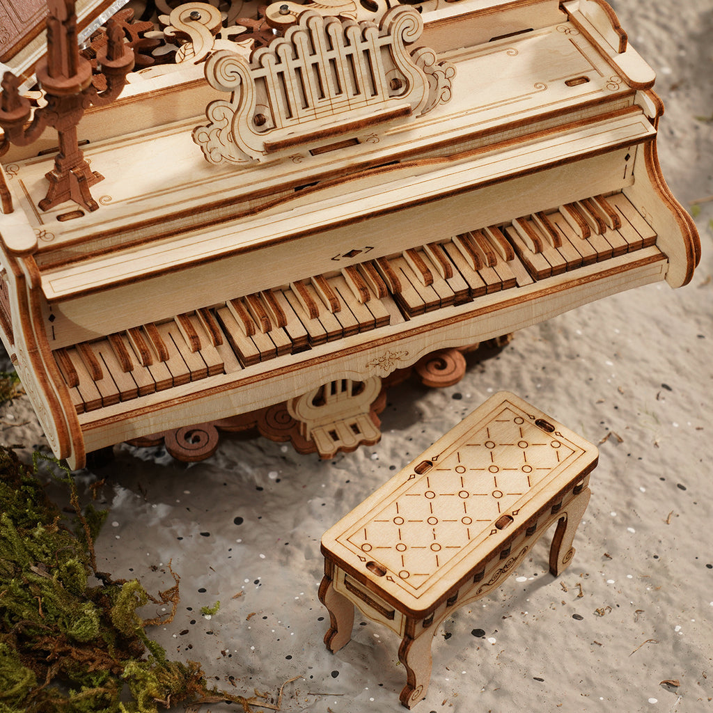 Baby Lane 3D Mechanical Music Box: Robotime Wooden Puzzle Magic Piano Gift