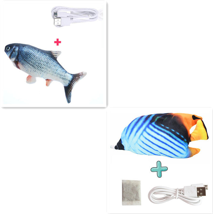 Baby Lane Simulation Fish Toy: Electric Jumping Fun for Cats!