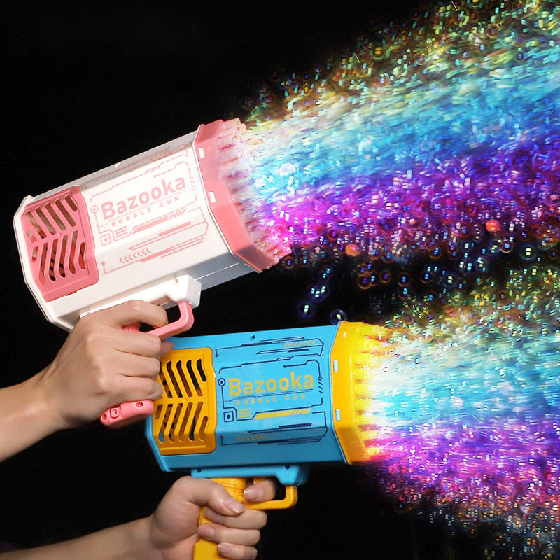 Baby Lane Rocket Bubble Gun: Fun 69 Holes Blower Toy for Kids
