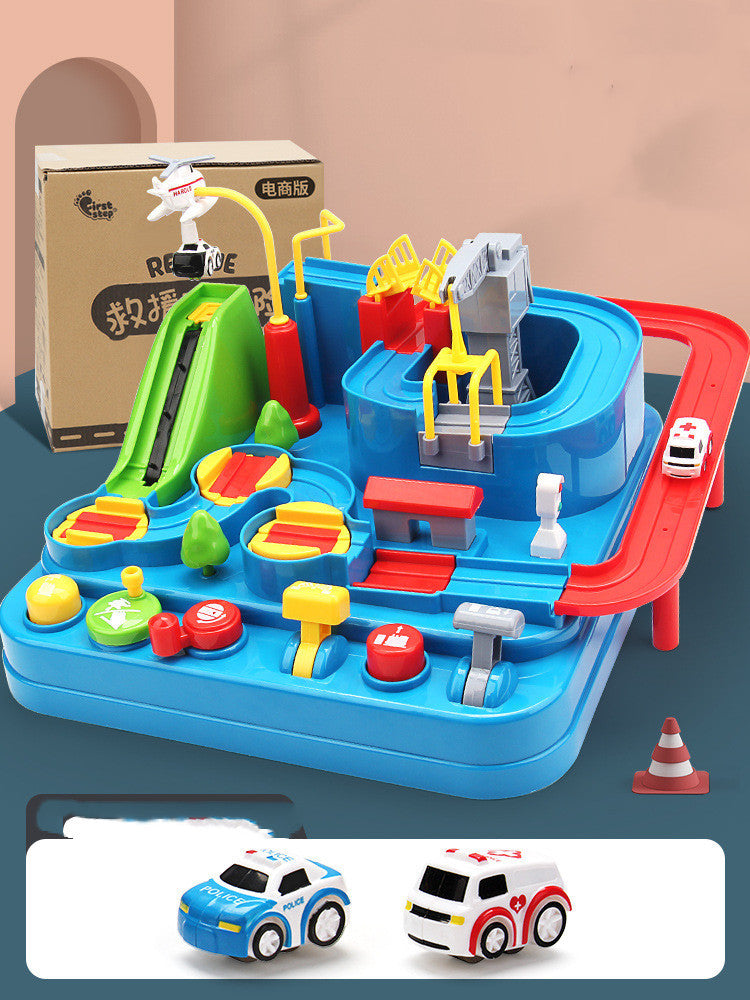 Baby Lane Kids Car Adventure: Fun Toy with 4-Car Track and 3 Trains