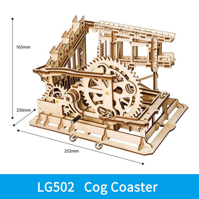 Baby Lane 3D DIY Wooden Roller Coaster: Interactive Puzzle Toy for Kids