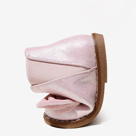 Baby Lane: Adorable British Style Short Boots for Girls with Zipper