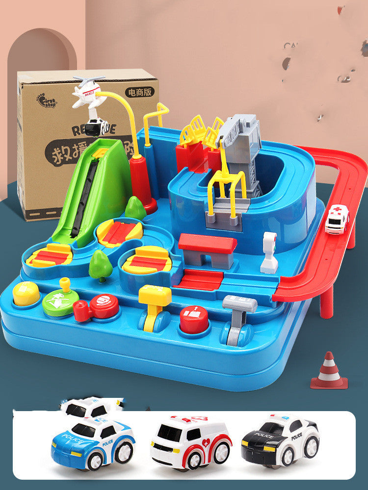 Baby Lane Kids Car Adventure: Fun Toy with 4-Car Track and 3 Trains