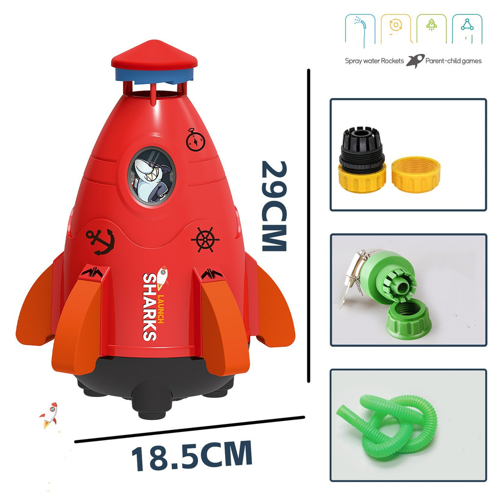 Baby Lane Space Rocket Sprinkler: Exciting Spinner Toy for Kids' Summer Fun