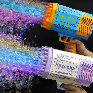 Baby Lane Rocket Bubble Gun: Fun 69 Holes Blower Toy for Kids