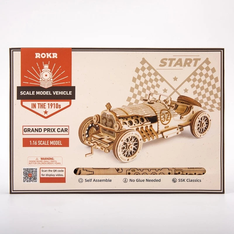 Baby Lane 3D Wooden Puzzle Racing Car: Interactive Toy for Children