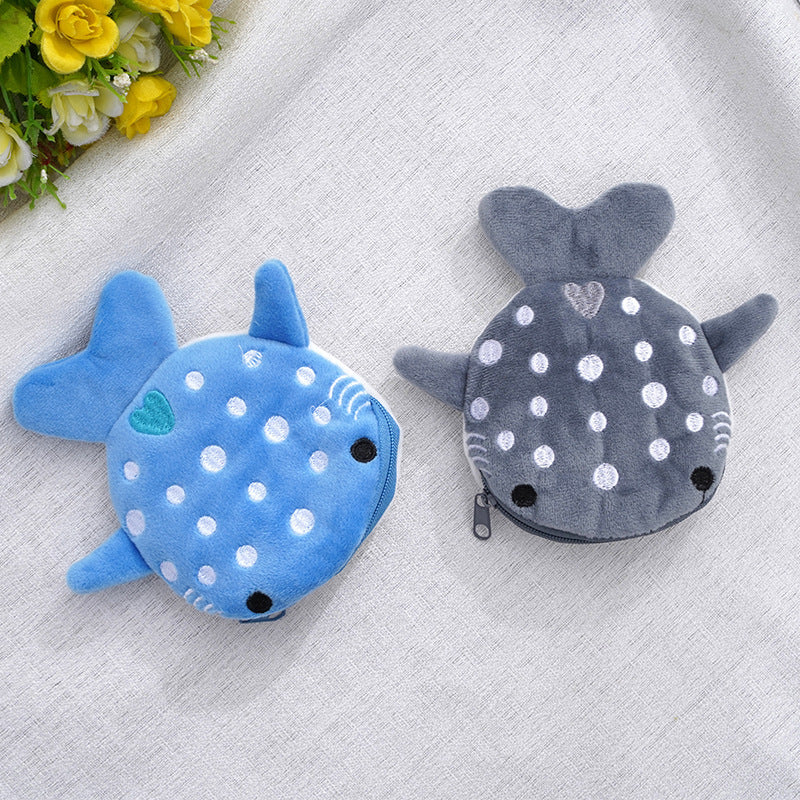 Baby Lane Plush Shark Coin Purse – Cute Cartoon Pendant for Kids!