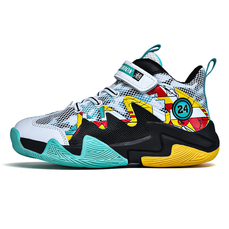 Babylane Boys' Basketball Shoes: Wear-resistant Mesh for Active Play