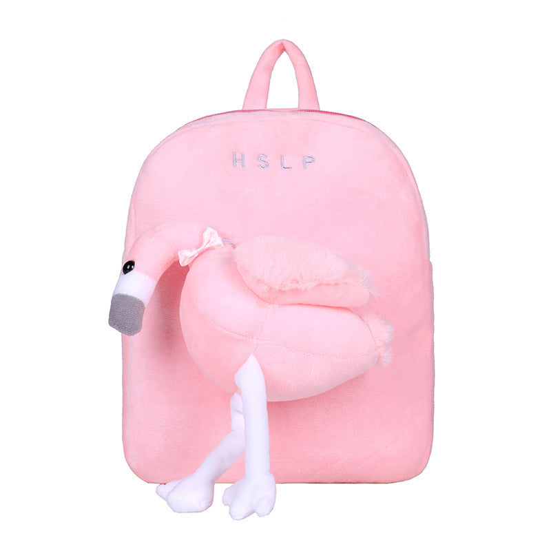Baby Lane Cute Plush Kindergarten Backpack – Fun Double Shoulder Design!
