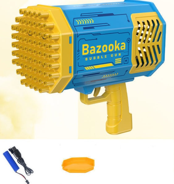 Baby Lane Rocket Bubble Gun: Fun 69 Holes Blower Toy for Kids
