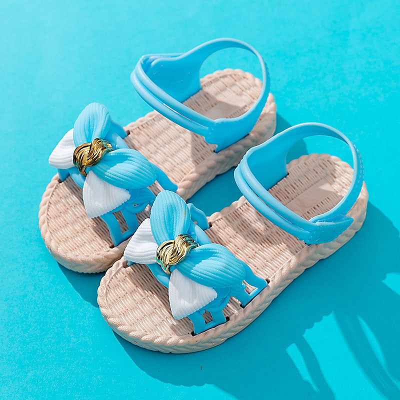 Baby Lane: Trendy Girls' Soft Sole Beach Sandals – Ideal for Summer Fun