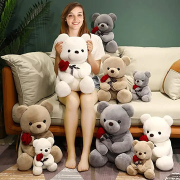 Babylane 23-45CM Plush Hugging Teddy Bear | Soft Animal Doll for Girlfriend Gifts