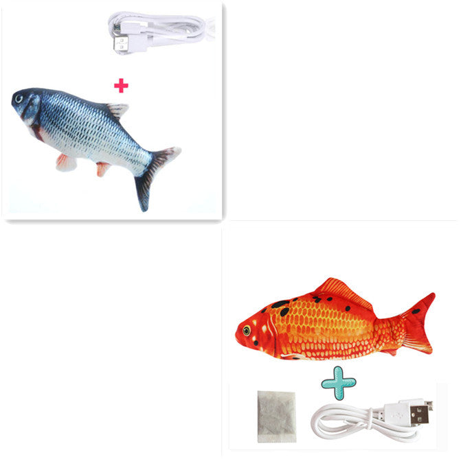 Baby Lane Simulation Fish Toy: Electric Jumping Fun for Cats!