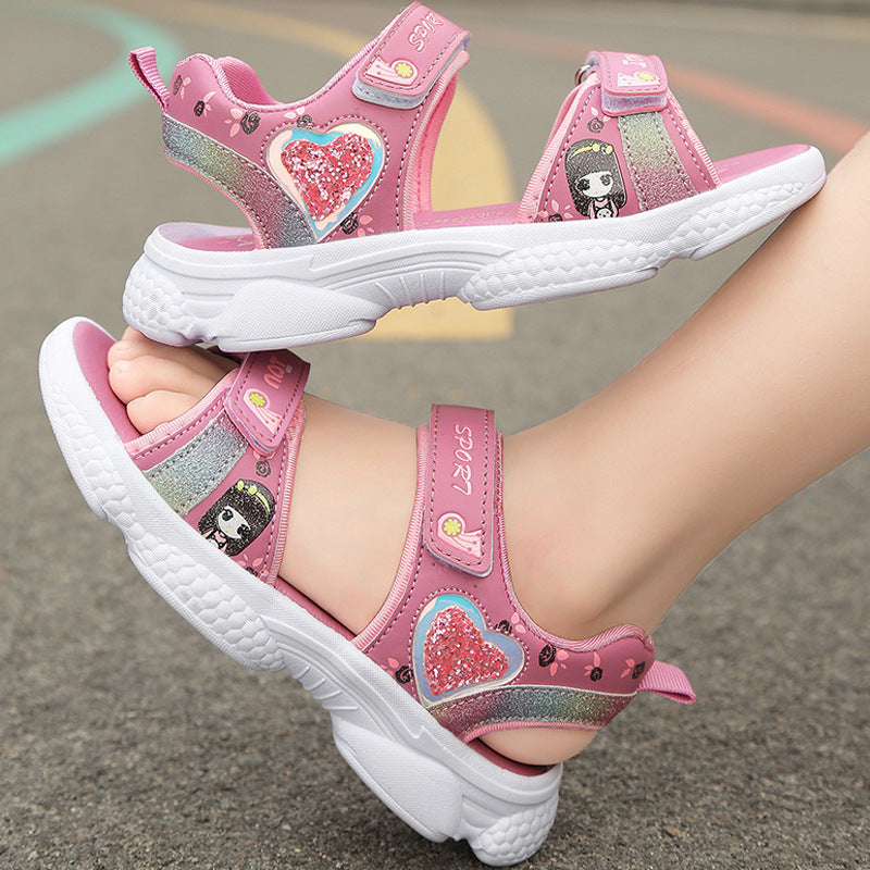 Baby Lane: Trendy Girls' Lightweight Sneakers – Soft Sole for Active Kids