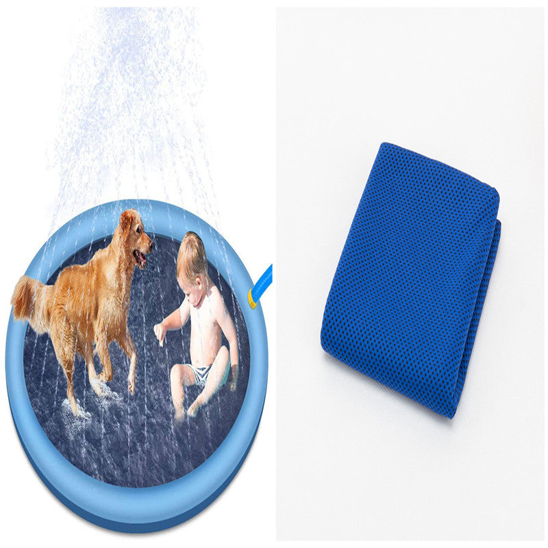 Baby Lane Outdoor Water Toys: Non-Slip Splash Pad for Kids & Pet Dogs!