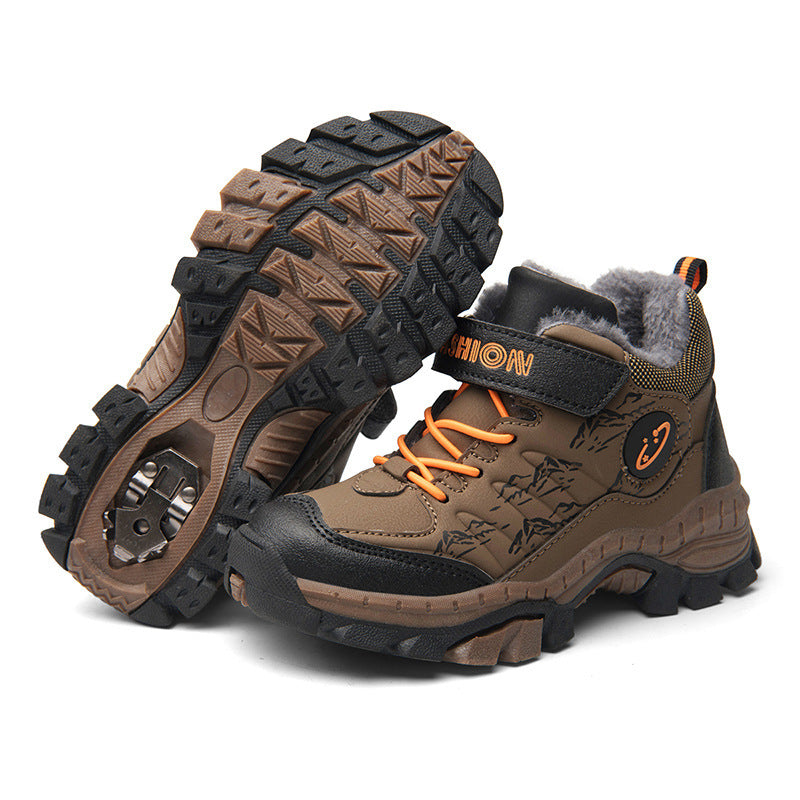 Babylane Kids' Large Cotton Shoes: Ideal Hiking Footwear for Boys