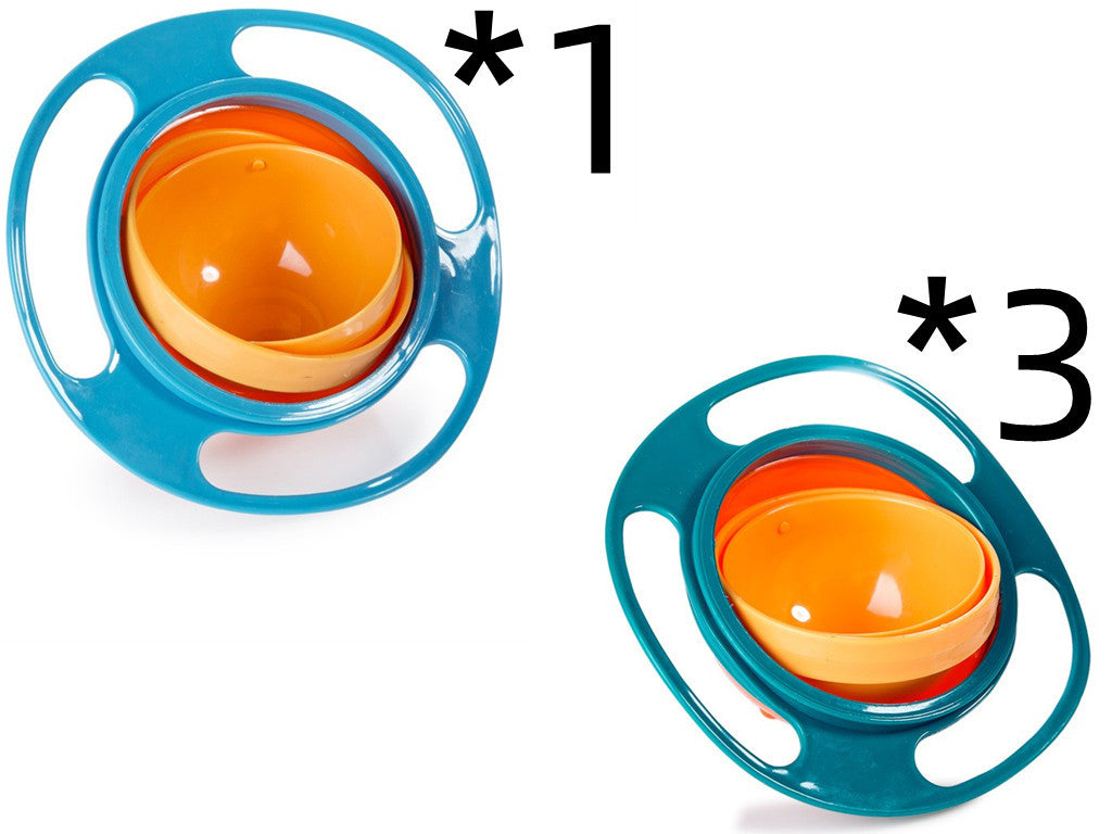 Baby Lane Universal Spill-Proof Bowl: 360° Rotating Design for Children