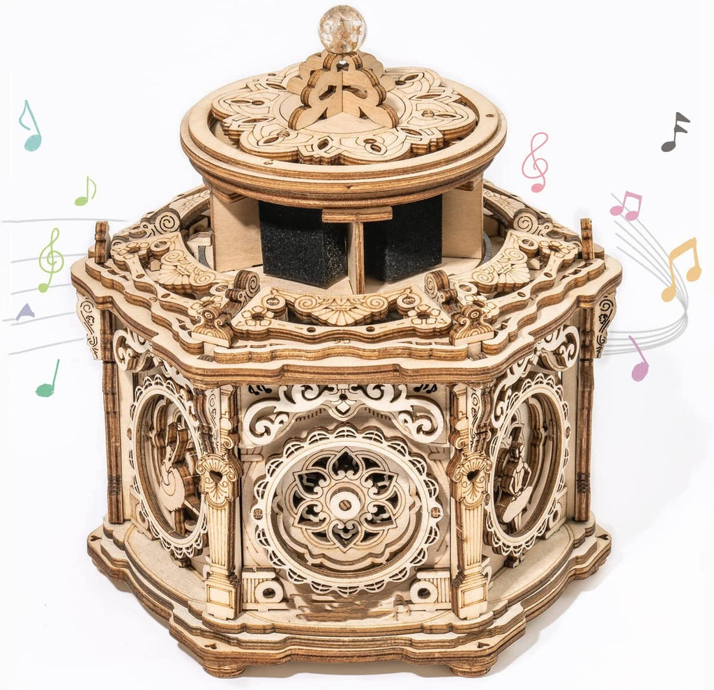 Babylane DIY 3D Wooden Music Box | Robotime Rokr Self-Assembly Project - Secret Garden