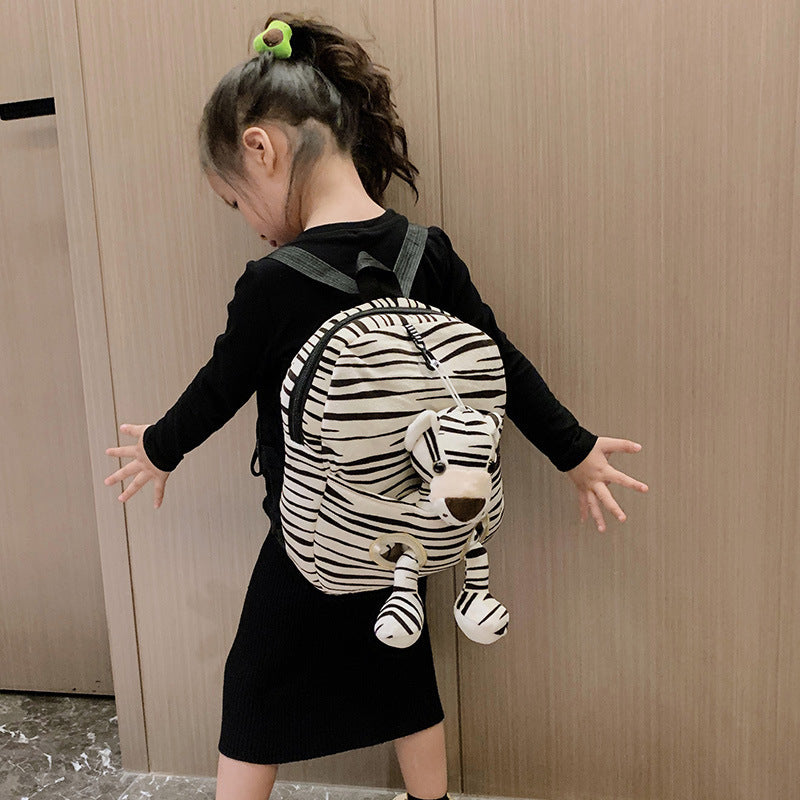 Baby Lane Cute Plush Kindergarten Backpack – Fun Double Shoulder Design!
