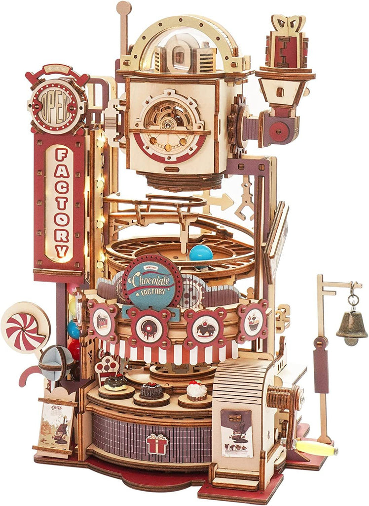 Baby Lane Robotime ROKR Chocolate Factory: Fun 3D Wooden Puzzle Games for Children