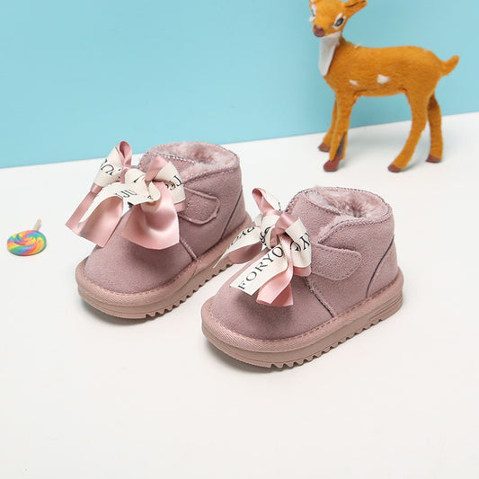Baby Lane: Cute Winter Cotton Shoes for Girls – Ideal for 1 to 2-Year-Olds