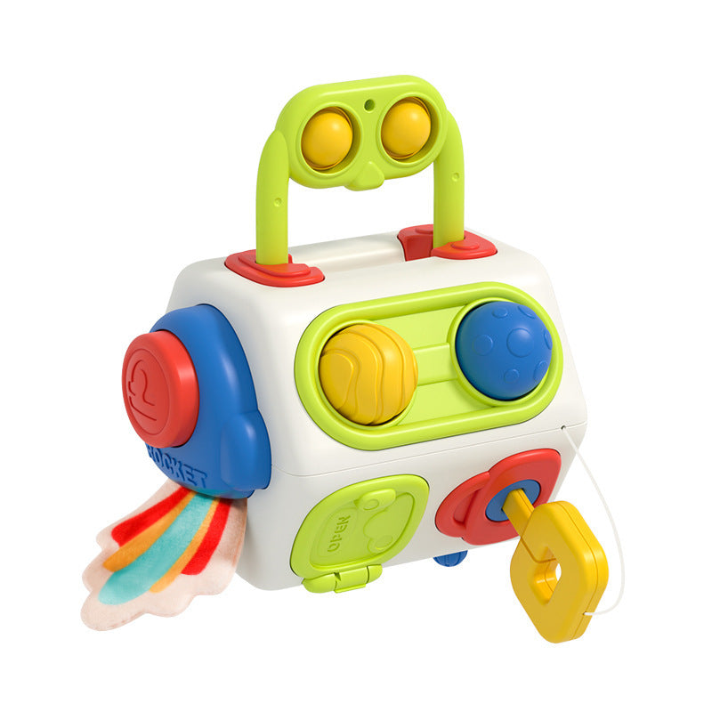 Babylane Montessori Sensory Busy Cube | 9-in-1 Fidget Toy for 1-3 Year Olds