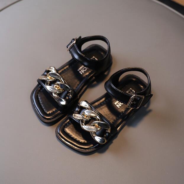 Baby Lane: Stylish Retro Beach Sandals for Girls – Simple Princess Design