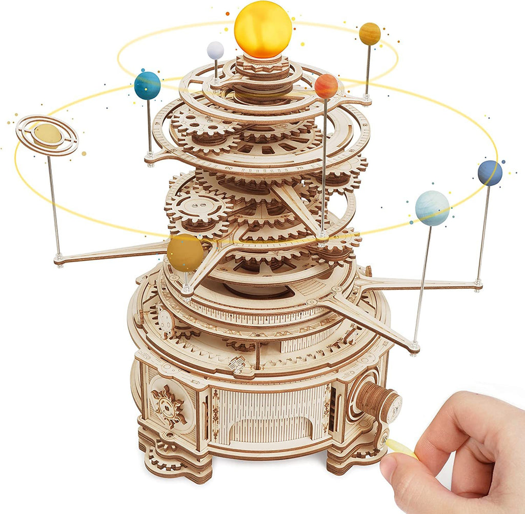 Baby Lane Robotime 316PCS Orrery Model: Creative 3D Puzzle Kit for Boys' Gifts