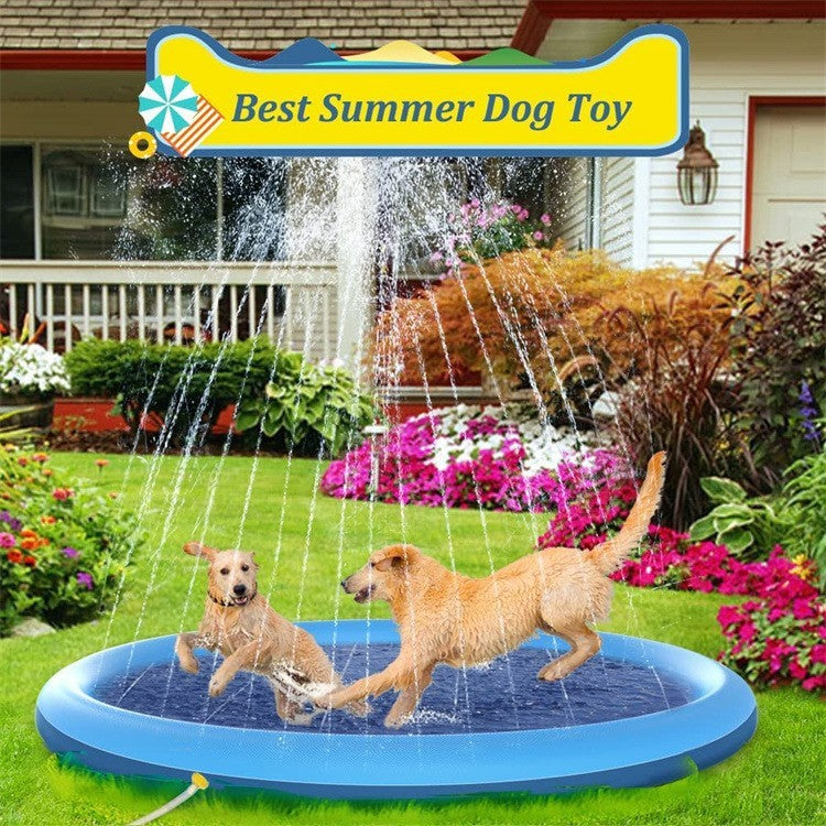 Baby Lane Outdoor Water Toys: Non-Slip Splash Pad for Kids & Pet Dogs!